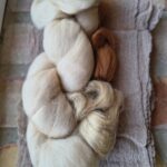 Material kit till unik sjal på bomullsgasväv F2480