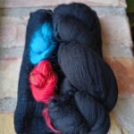 Material kit till unik sjal på bomullsgasväv F2481