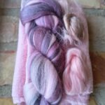 Material kit till unik sjal på bomullsgasväv F2483