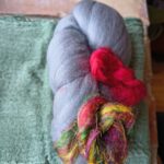 Material kit till unik sjal på bomullsgasväv F2484