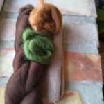 Material kit till unik sjal på bomullsgasväv F2485