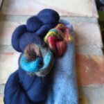 Material kit till unik sjal på bomullsgasväv F2486