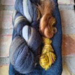 Material kit till unik sjal på bomullsgasväv F2487