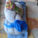 Material kit till unik sjal på bomullsgasväv F2490