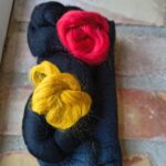 Material kit till unik sjal på bomullsgasväv F2491