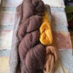 Material kit till unik sjal på bomullsgasväv F2492