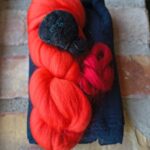 Material kit till unik sjal på bomullsgasväv F2493